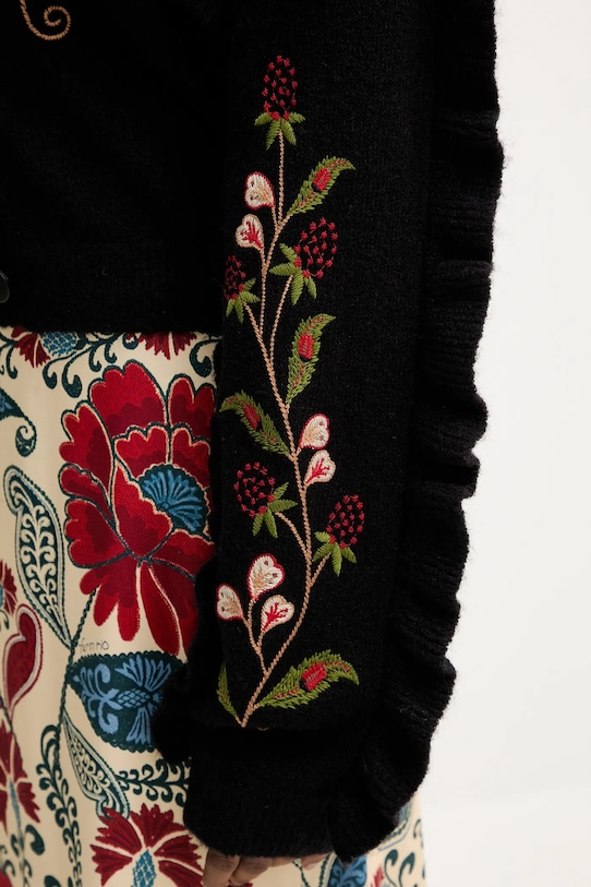 Farm Rio cardigan de lână 340201 negru