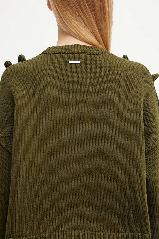 JW Anderson pulover Cropped Loop Jumper KW1446.YN0417 verde