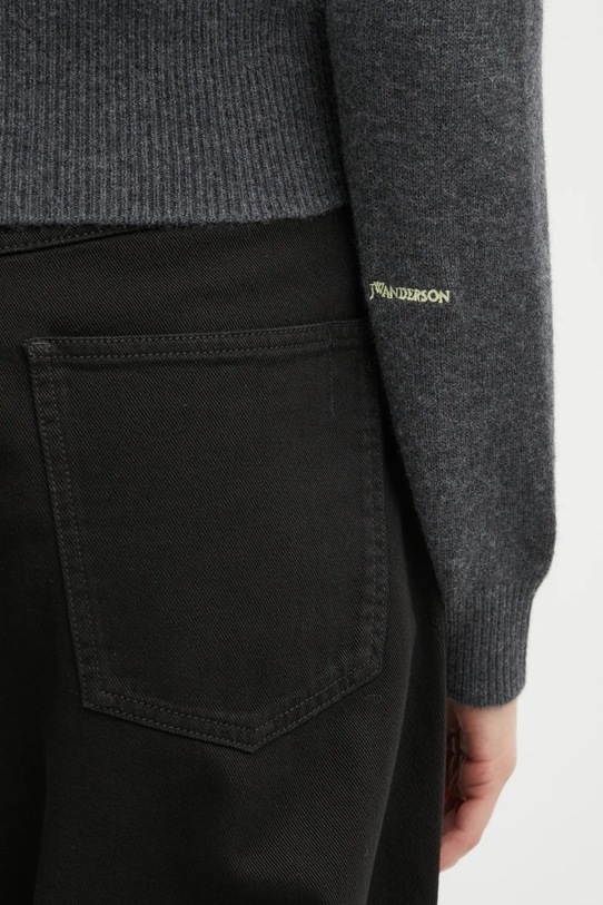 Шерстяной кардиган JW Anderson Contrast Embroidery Cardigan KW1447.YN0447 серый