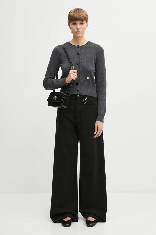JW Anderson kardigan wełniany Contrast Embroidery Cardigan KW1447.YN0447
