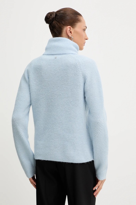 Odzież BOSS Orange sweter z dodatkiem wełny 50548937 niebieski