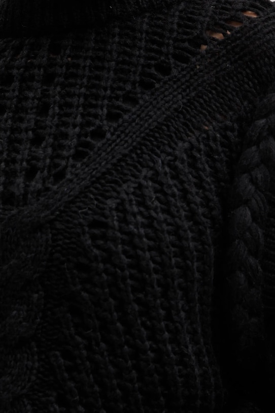 BOSS Orange sweter z dodatkiem wełny 50548951 czarny