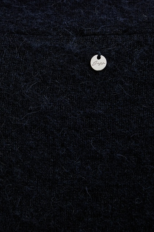 BOSS Orange sweter z dodatkiem wełny 50549185 granatowy