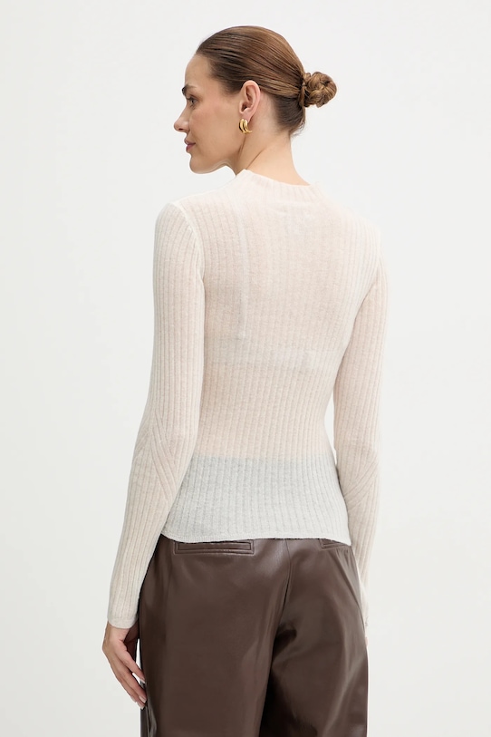 Odzież BOSS Orange sweter z dodatkiem wełny 50549391 beżowy