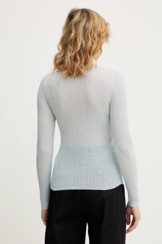 Odzież BOSS Orange sweter z dodatkiem wełny 50549391 niebieski