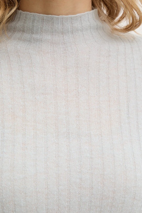 BOSS Orange sweter z dodatkiem wełny 50549391 niebieski