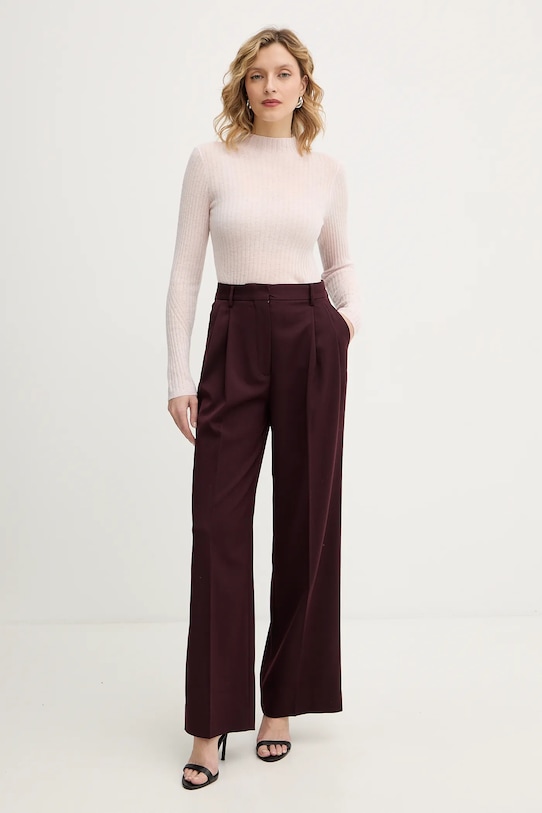 BOSS Orange sweter z dodatkiem wełny 50549391 różowy AW25