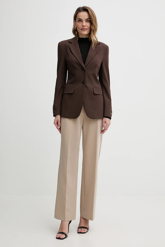 BOSS Orange sweter z dodatkiem wełny 50549391 czarny AW25