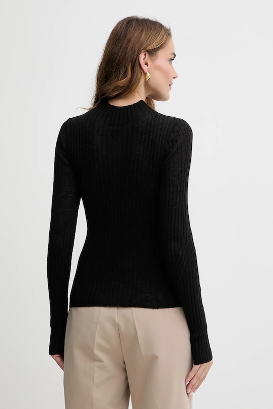 Odzież BOSS Orange sweter z dodatkiem wełny 50549391 czarny