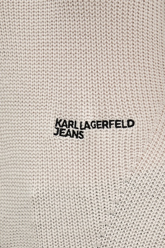 Pulover z volno Karl Lagerfeld Jeans A4W18020 bež