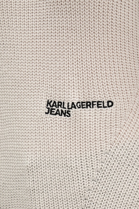 Vlnený sveter Karl Lagerfeld Jeans A4W18020 béžová