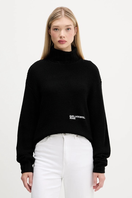 Pulover z volno Karl Lagerfeld Jeans Srednje debeline črna A4W18020