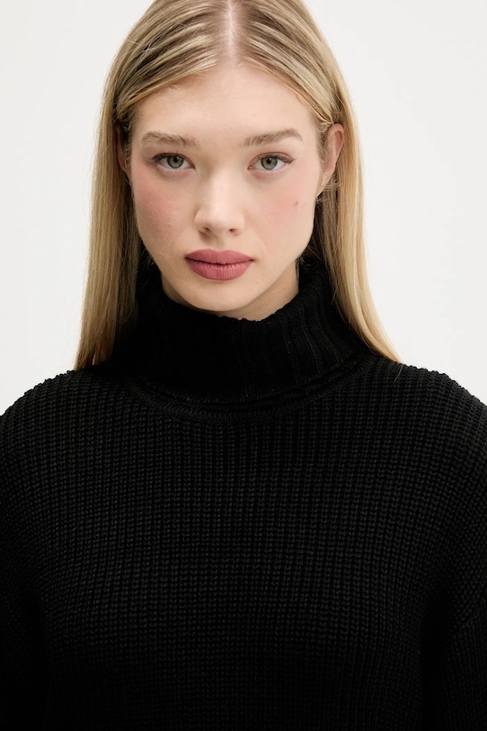 Vlnený sveter Karl Lagerfeld Jeans čierna A4W18020