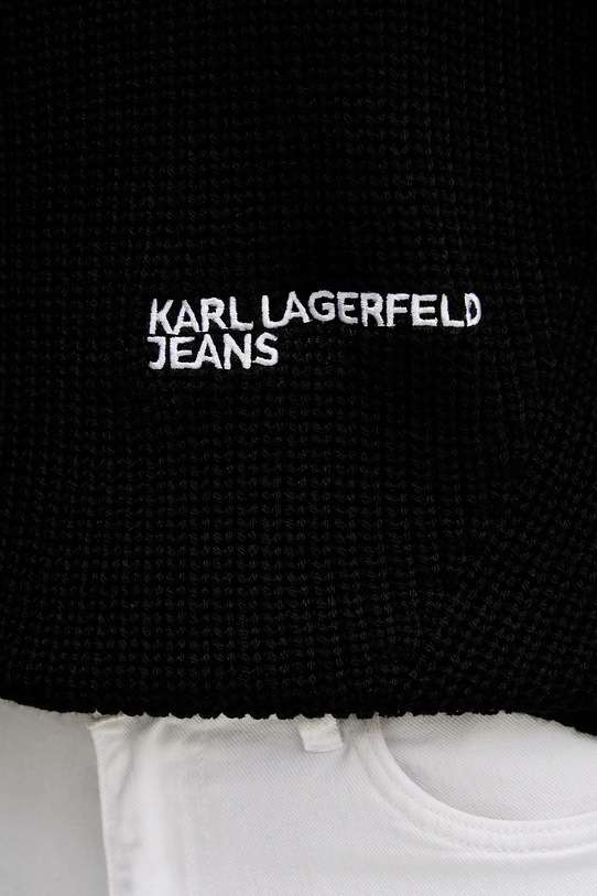 Pulover z volno Karl Lagerfeld Jeans A4W18020 črna