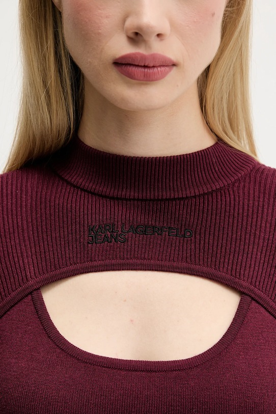 Pulover Karl Lagerfeld Jeans A4W18013 bordo
