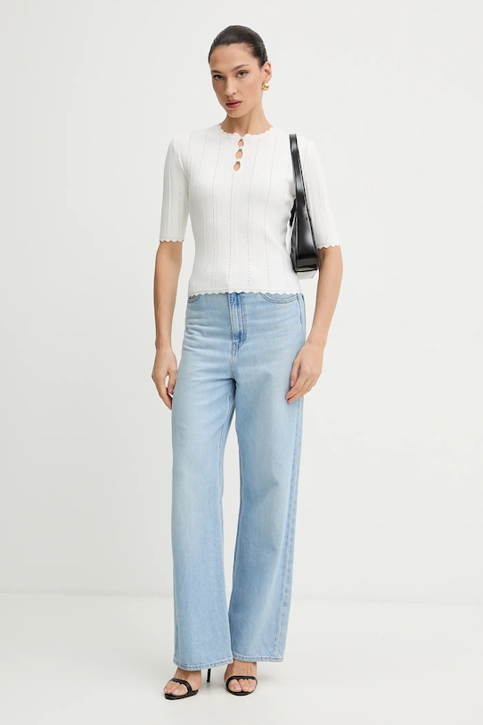 Πουλόβερ Morgan MADIN λευκό AW25