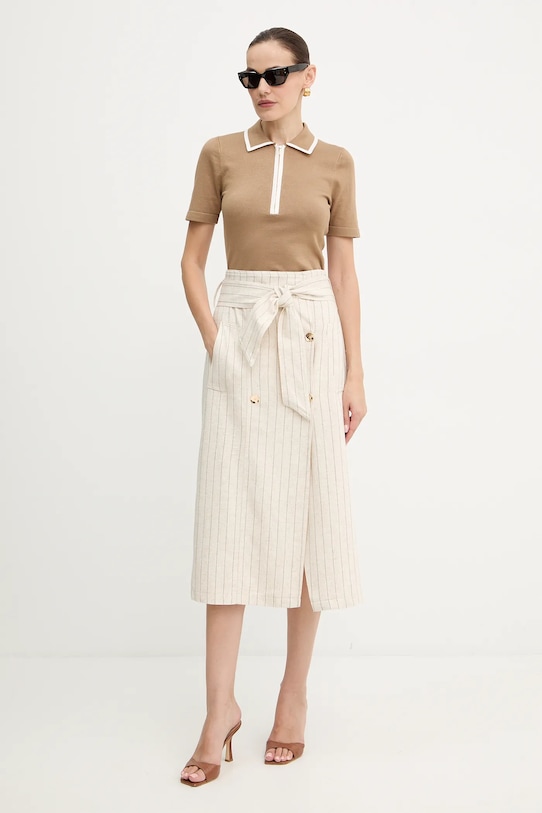 Polo majica Morgan MBICOSI bež AW25