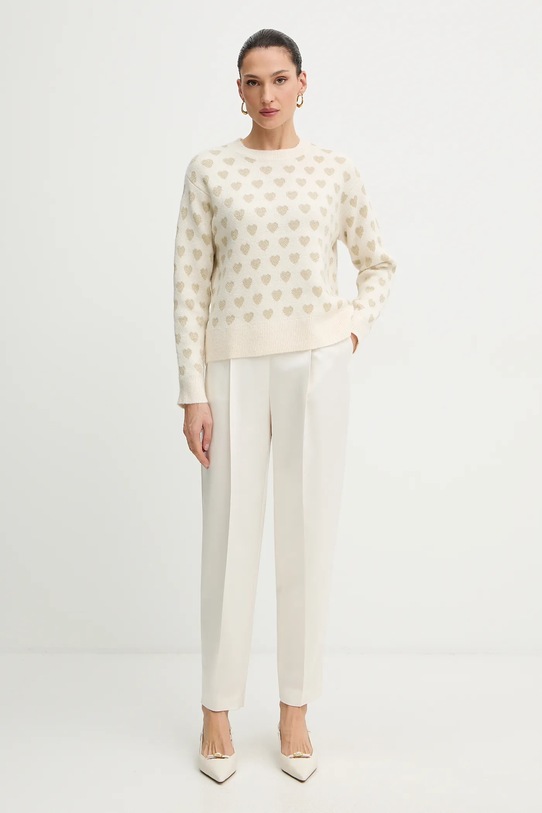 Morgan sweter MCOEUR beżowy AW25