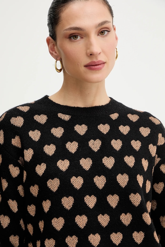 Morgan maglione nero MCOEUR