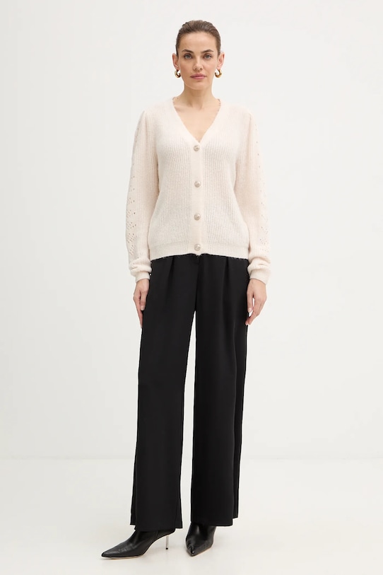 Morgan cardigan din amestec de lână MPLAY bej AW25