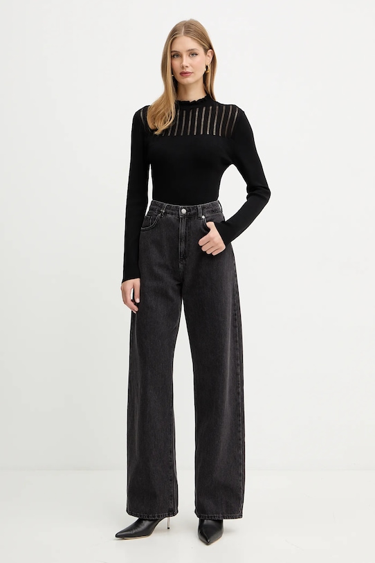 Morgan pulóver fekete MSNOWI