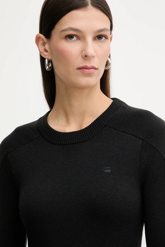 G-Star sweter wełniany 0 czarny D27712.B692