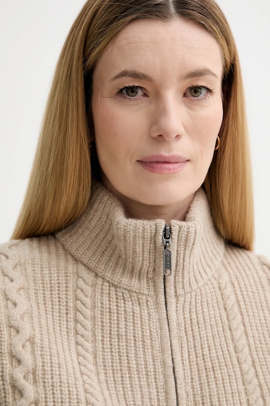 G-Star sweter wełniany 0 beżowy D27728.D770