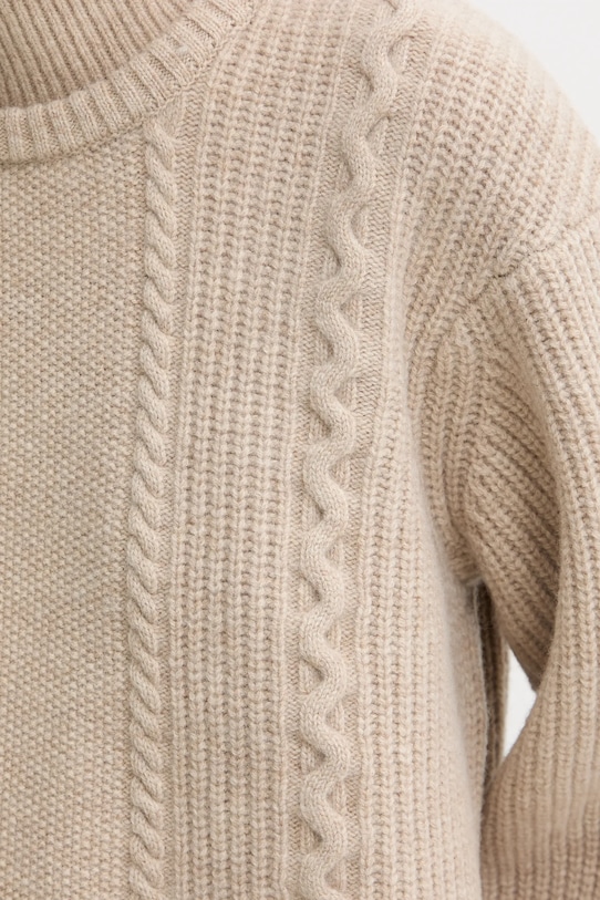 G-Star sweter wełniany 0 D27730.D770 beżowy