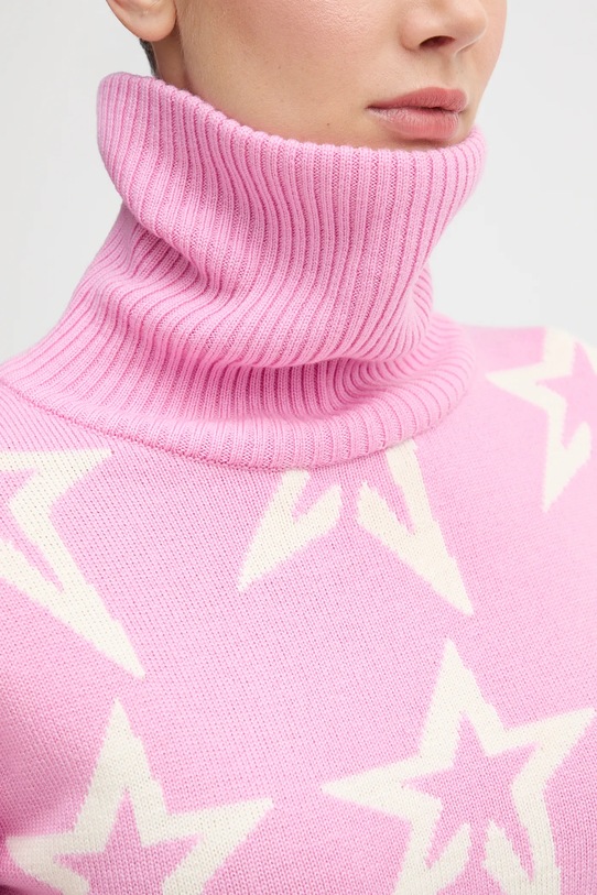Perfect Moment sweter wełniany Star Dust W3000090 różowy