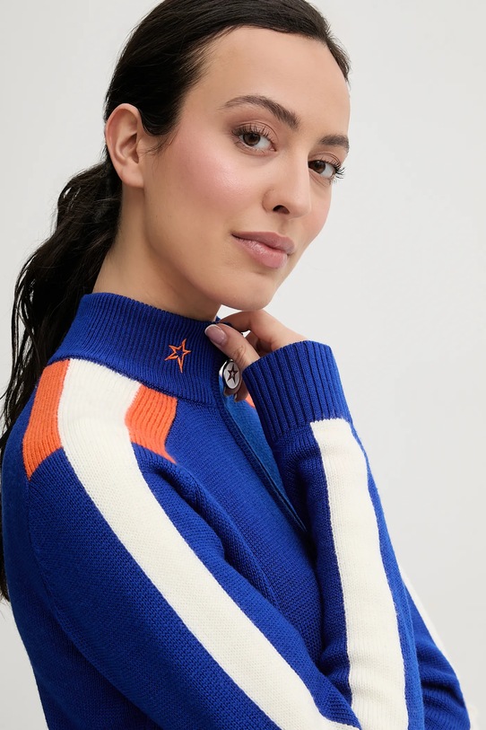 Perfect Moment sweter wełniany La Tour niebieski W3001107