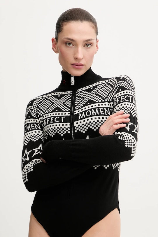 Perfect Moment body wełniane czarny W3001250