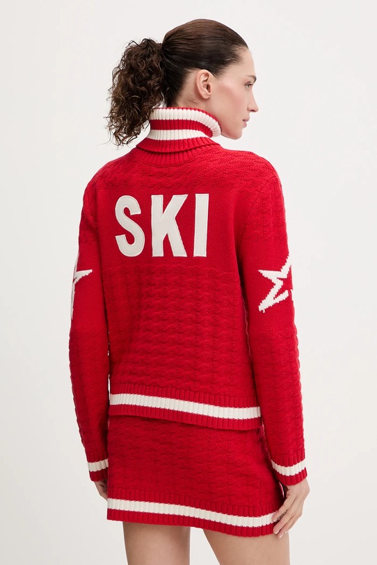 Odzież Perfect Moment sweter wełniany W3001261 czerwony