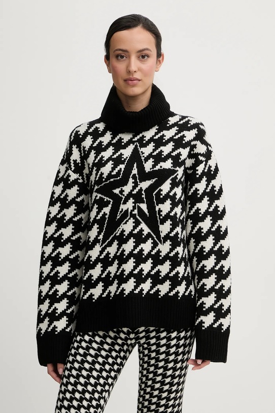 Perfect Moment sweter wełniany Chunky wełna czarny W3001263