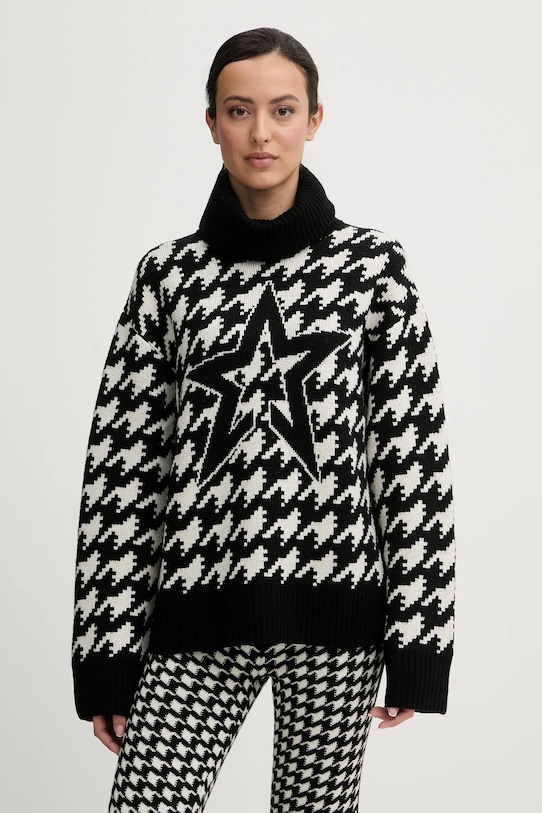 Perfect Moment sweter wełniany Chunky wełna czarny W3001263