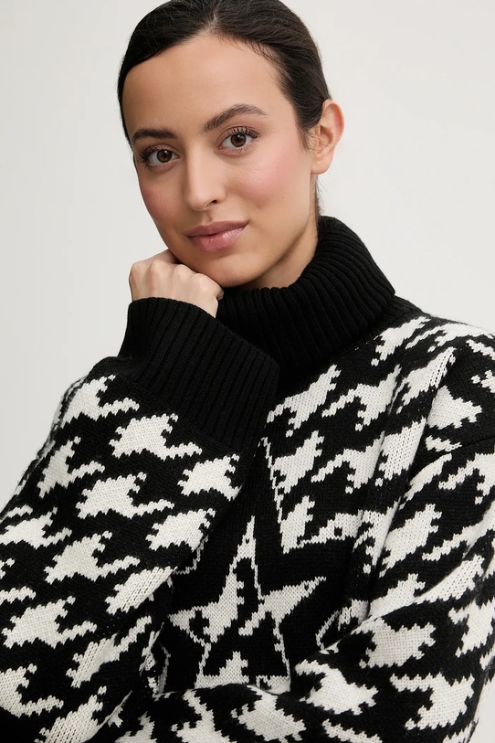 Perfect Moment sweter wełniany Chunky czarny W3001263