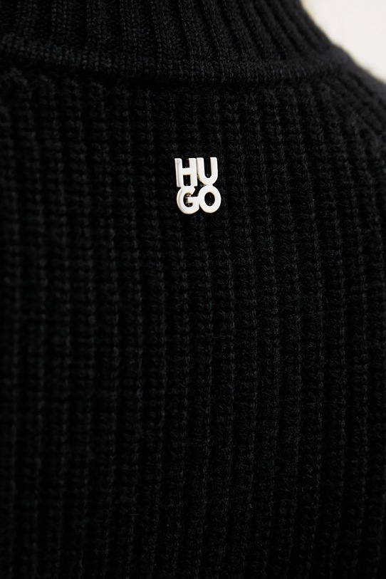 Vlnený sveter HUGO 50548292 čierna