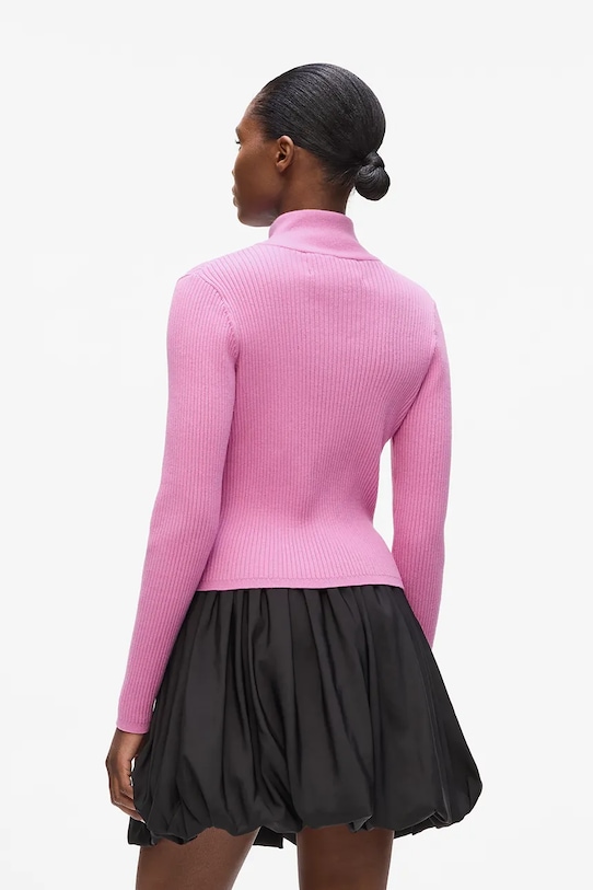 Karl Lagerfeld kardigan A4W18040 różowy AW25