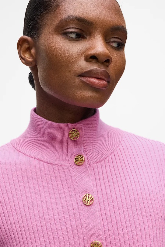 Îmbrăcăminte Karl Lagerfeld cardigan A4W18040 roz