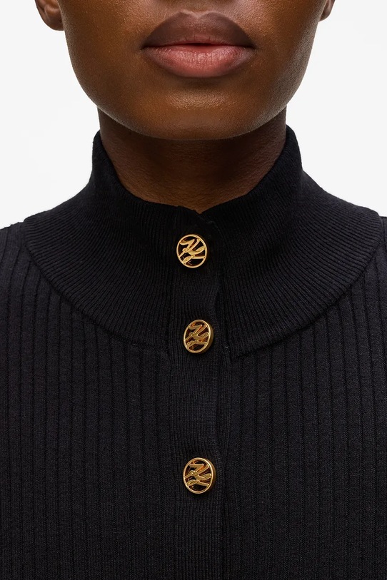 Îmbrăcăminte Karl Lagerfeld cardigan A4W18040 negru