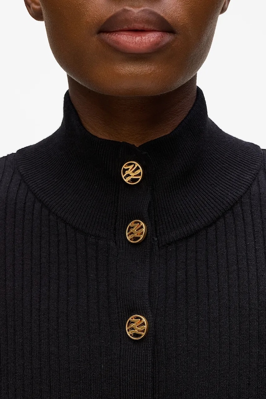 Îmbrăcăminte Karl Lagerfeld cardigan A4W18040 negru