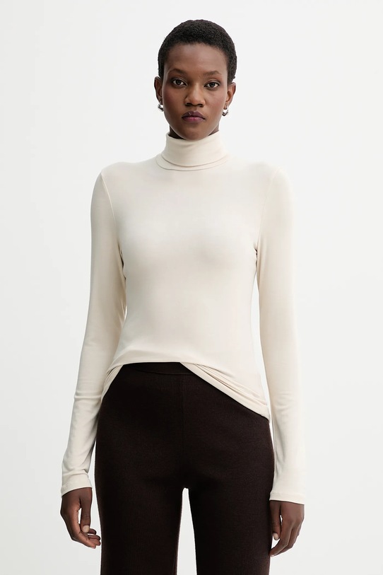 Marc O'Polo longsleeve z elastanem beżowy 509215752177