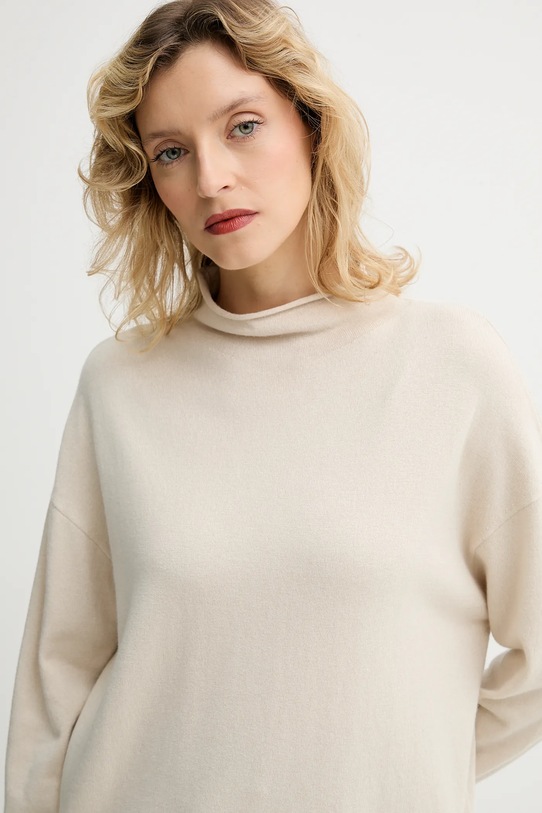 Marc O'Polo sweter z dodatkiem wełny beżowy 509511860481