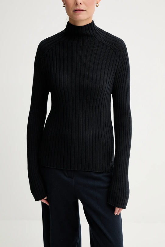 Marc O'Polo sweter bawełniany granatowy 509605960173