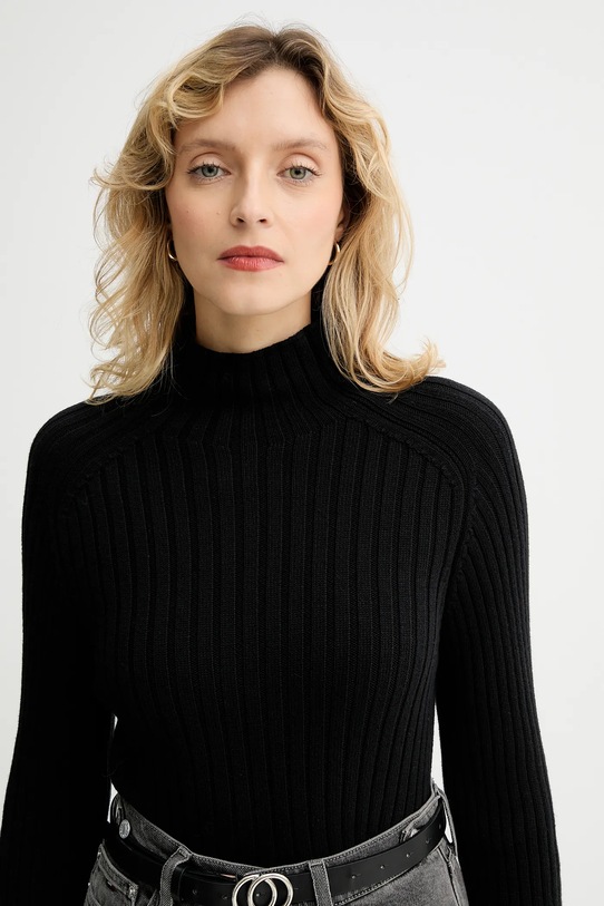 Marc O'Polo sweter bawełniany czarny 509605960173