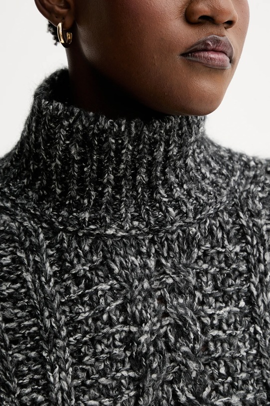 Marc O'Polo sweter z dodatkiem wełny 509608560193 szary