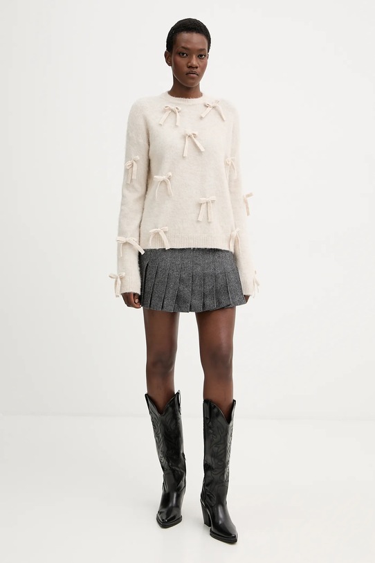 Aniye By sweter z dodatkiem wełny 181008 beżowy AW25