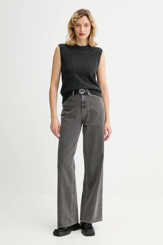 Marc O'Polo kamizelka z domieszką wełny 5000006924 szary AW25