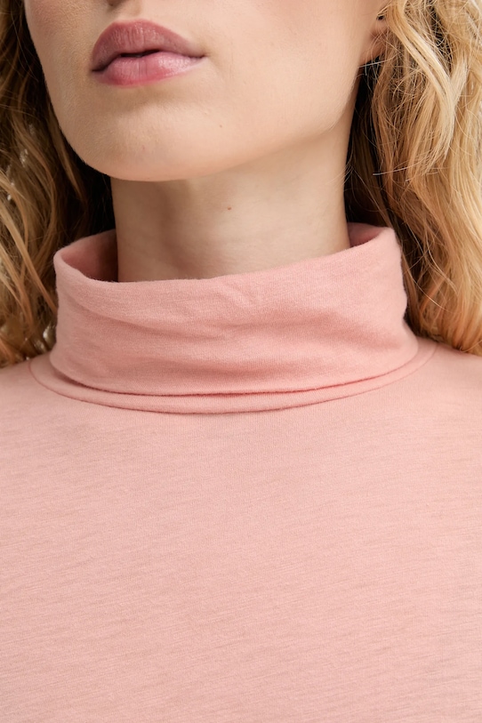 Хлопковый лонгслив Marc O'Polo 5000007063 розовый