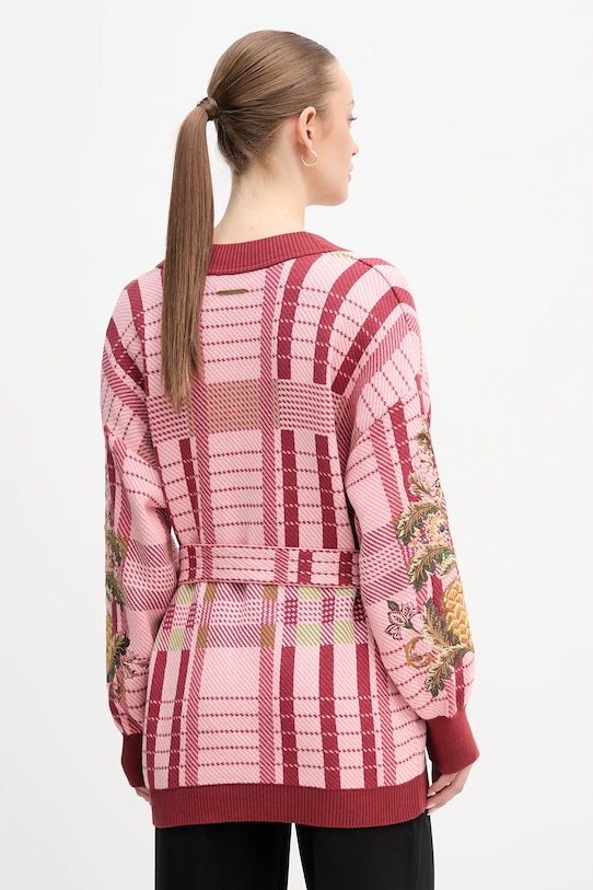 Одежда Хлопковый кардиган Barbour x Farm Rio LKN1717 розовый