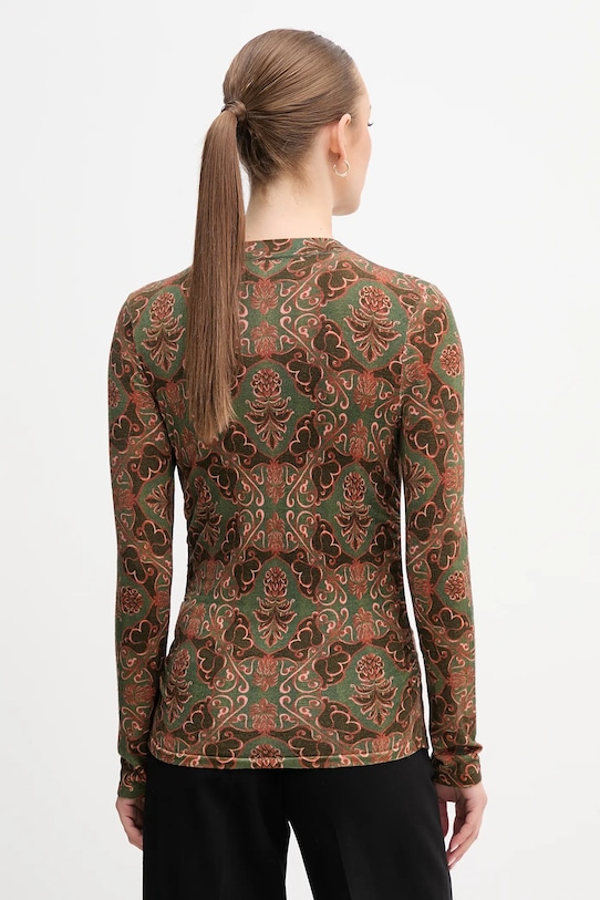 Одяг Вовняний светр Barbour x Farm Rio LKN1718 зелений